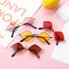 UV Protection Film Quadrilateral Frame Sun Glasses Diamond Shape Women's Sunglasses Men's Shades