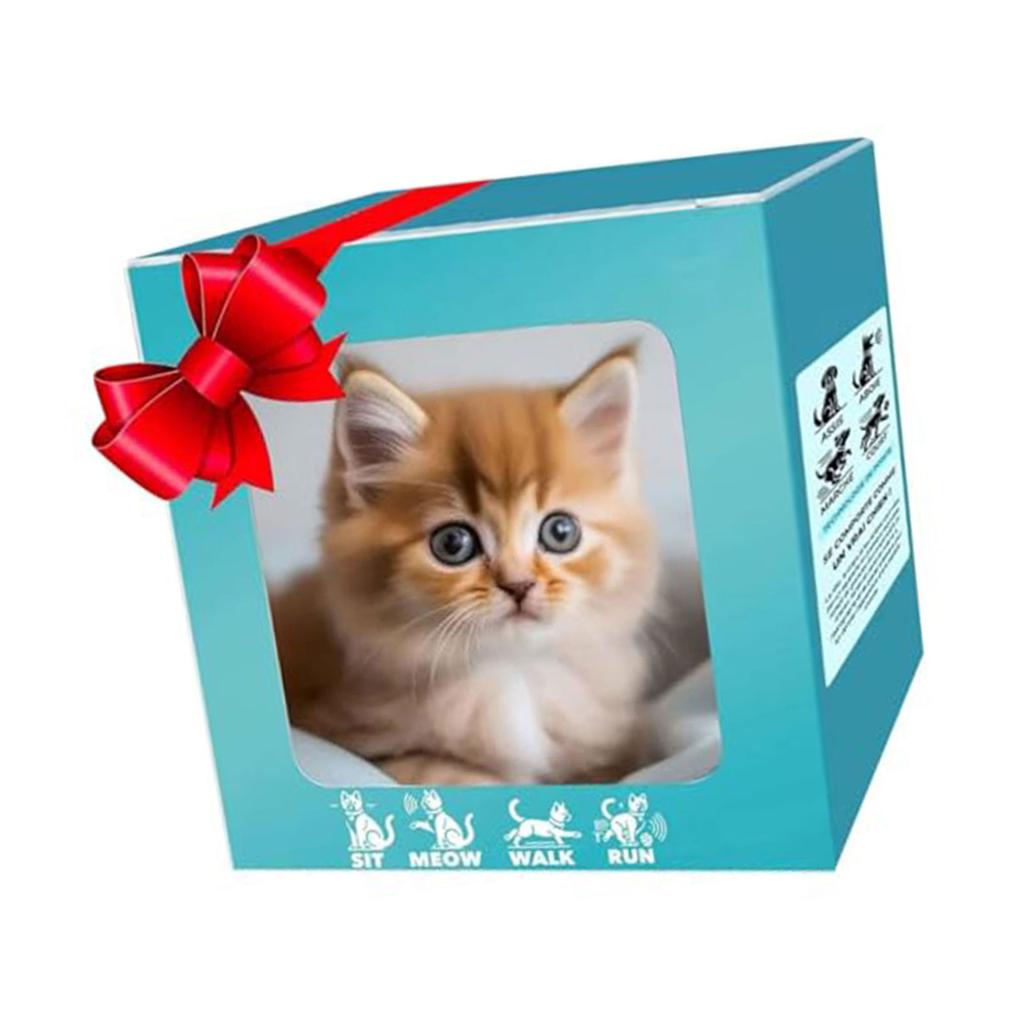 Interactive Robotic Plush Cat Toy With Intelligence Sensor And Traction Rope For Baby Craw Learning Lovely Comfort Toy