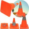 Foldable Reflective Traffic Cone Post Cone Warning Cone Soft 35Cm