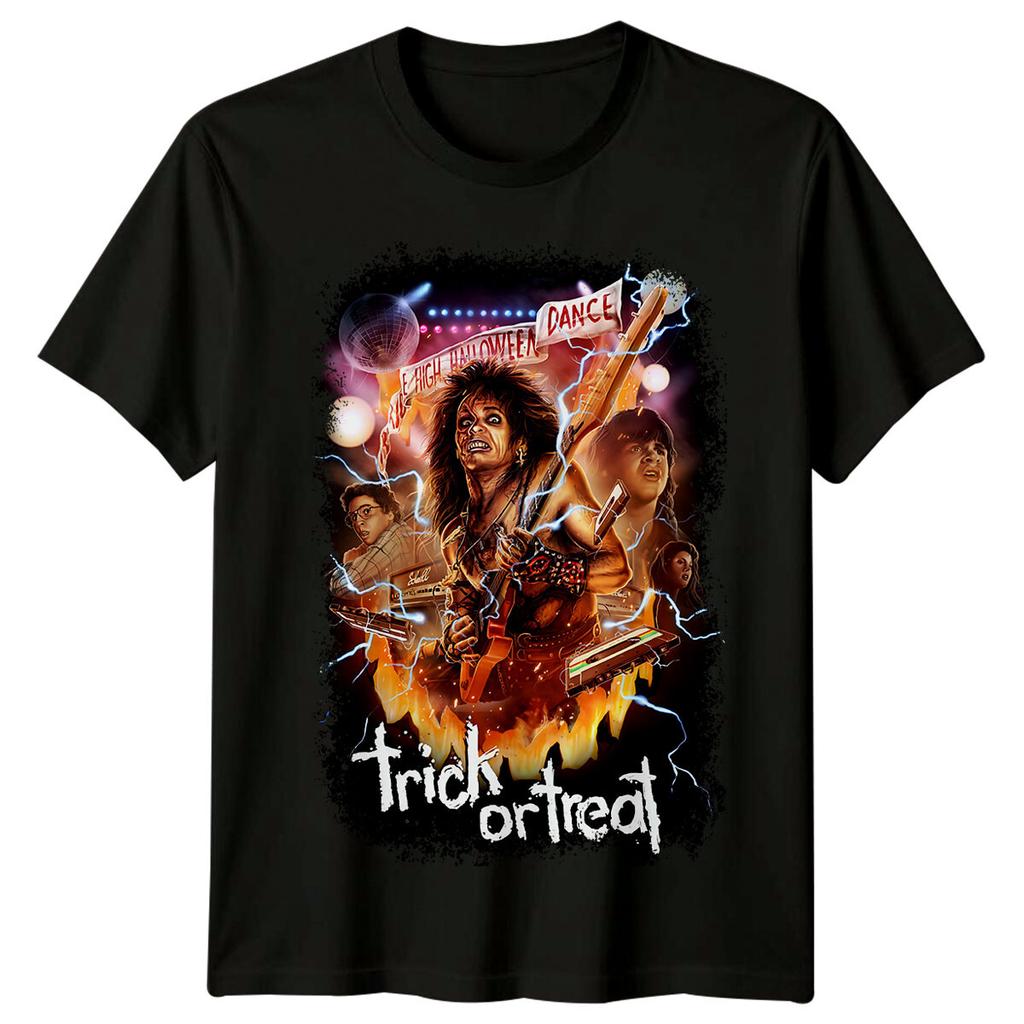 Trick or Treat 1986 Movie Poster Inspired TShirt Retro Tee Unisex