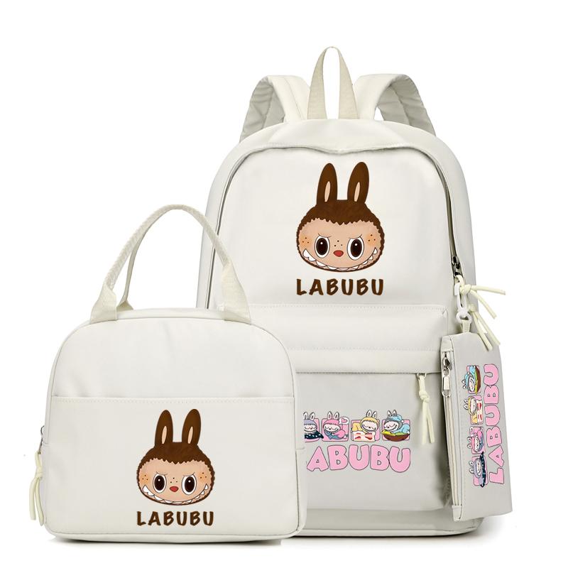 3Pcs/sst Cute Printed Backpackstudent Teenage Children Girl Boy Schoolbag Bookbag Men Women Large Capacity Waterproof Laptop Bag Mochila