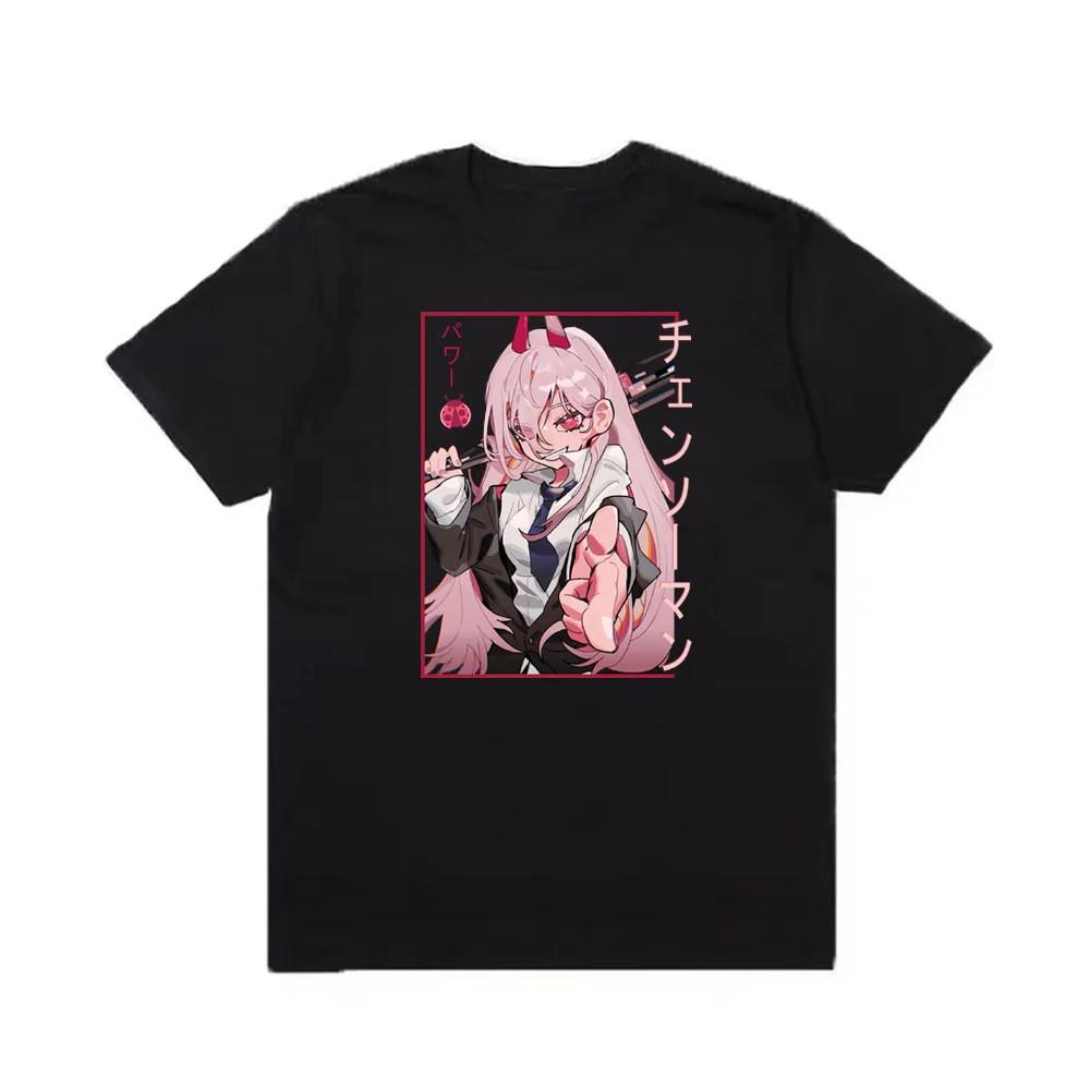 Anime Power Chainsaw Unisex Black TShirt