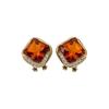 Silver Needle Luxury Rhinestone Square Geometric Earrings: Elegant Retro Ear Studs