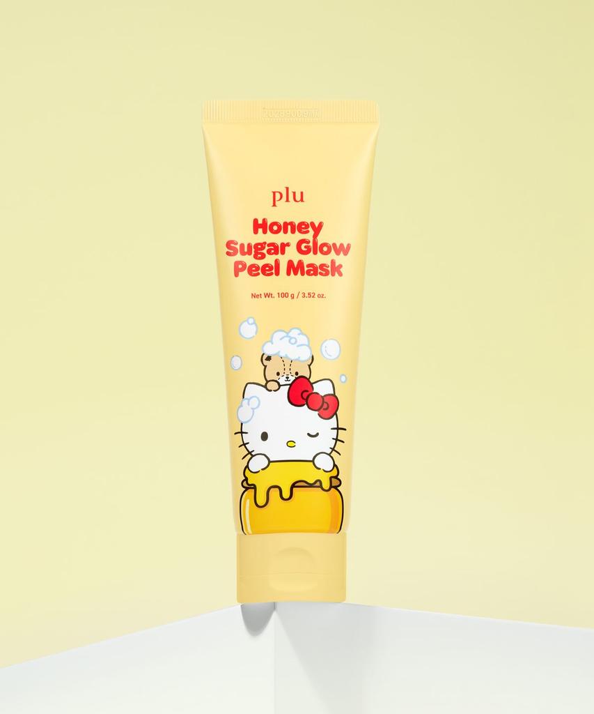 Sanrio Hello Kitty Honey Sugar Glow Peel Mask 100g + Shower Ball