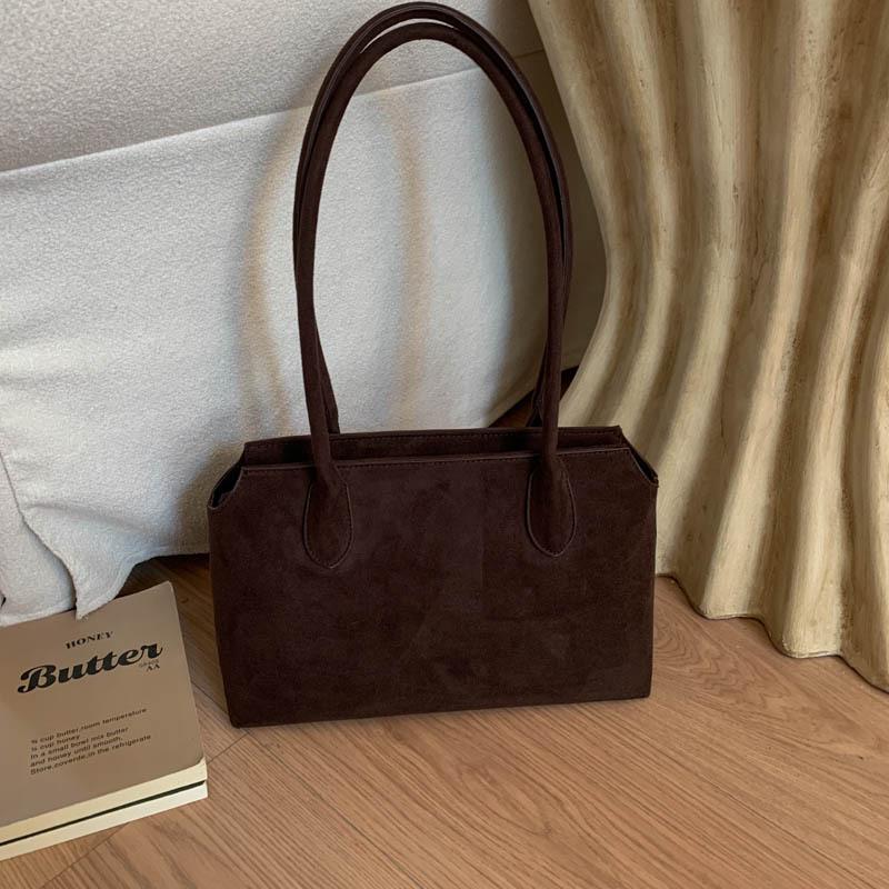 Women's Large Suede Shoulder Bag: New 2025 Autumn/Winter Versatile Tote