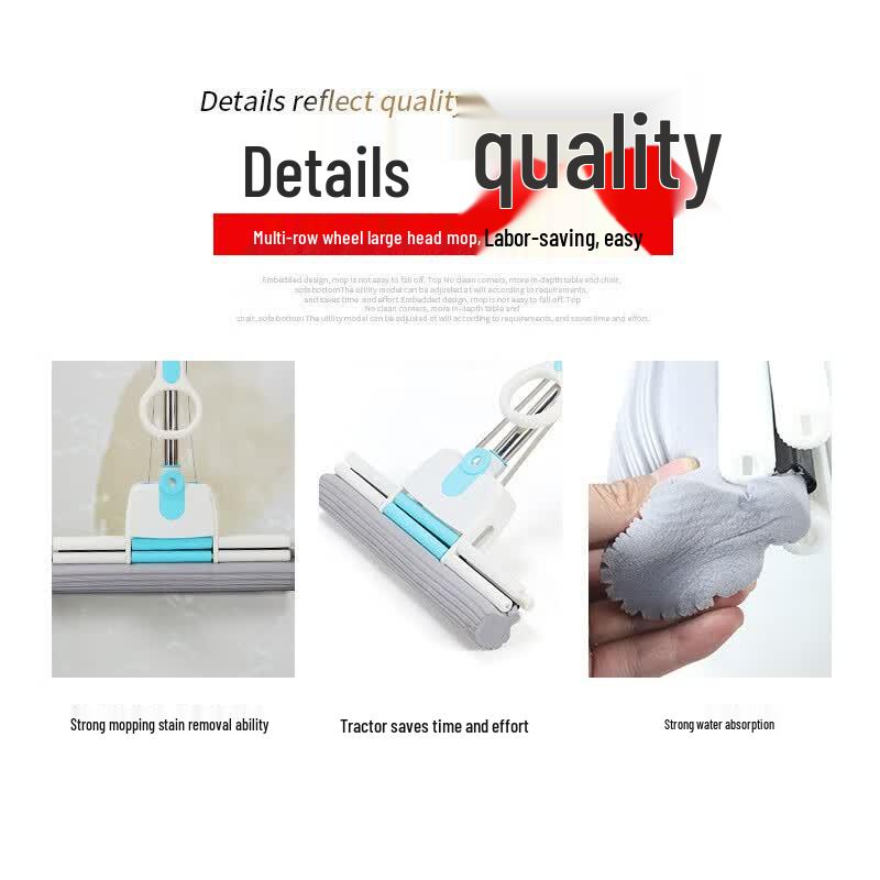 Yinghui Self-Wringing Absorbent Sponge Mop