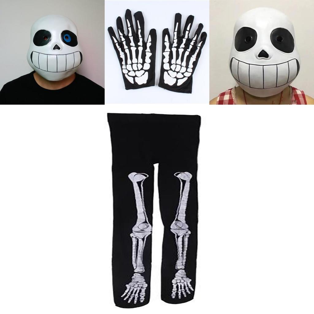 Stilvolles Spiel Undertale Sans Cosplay Kostüm Hoodie Set mit Handschuhen und Strümpfen