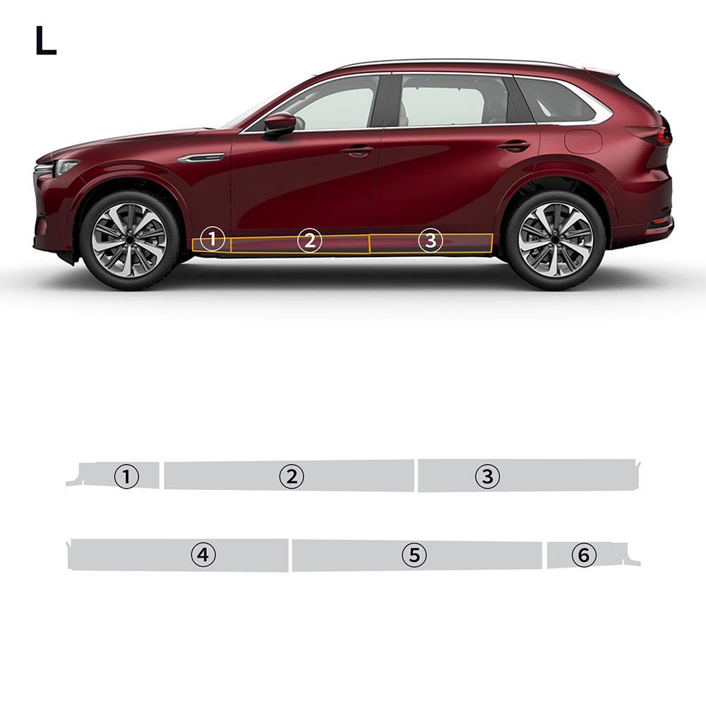 Car Headlight Rearview B C Pillar Paint Protection Film For Mazda CX 80 CX80 2025 Sticker Anti-scratch PPF Transparent Repair