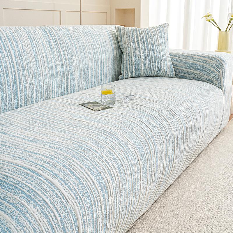 

1/2 Seater Solid Color Soft Sofa Cover High Elasticity Anti-Cat Scratching Seat Cushion All Inclusive Stretch Home Accessories 1 Seater 90-130 cm