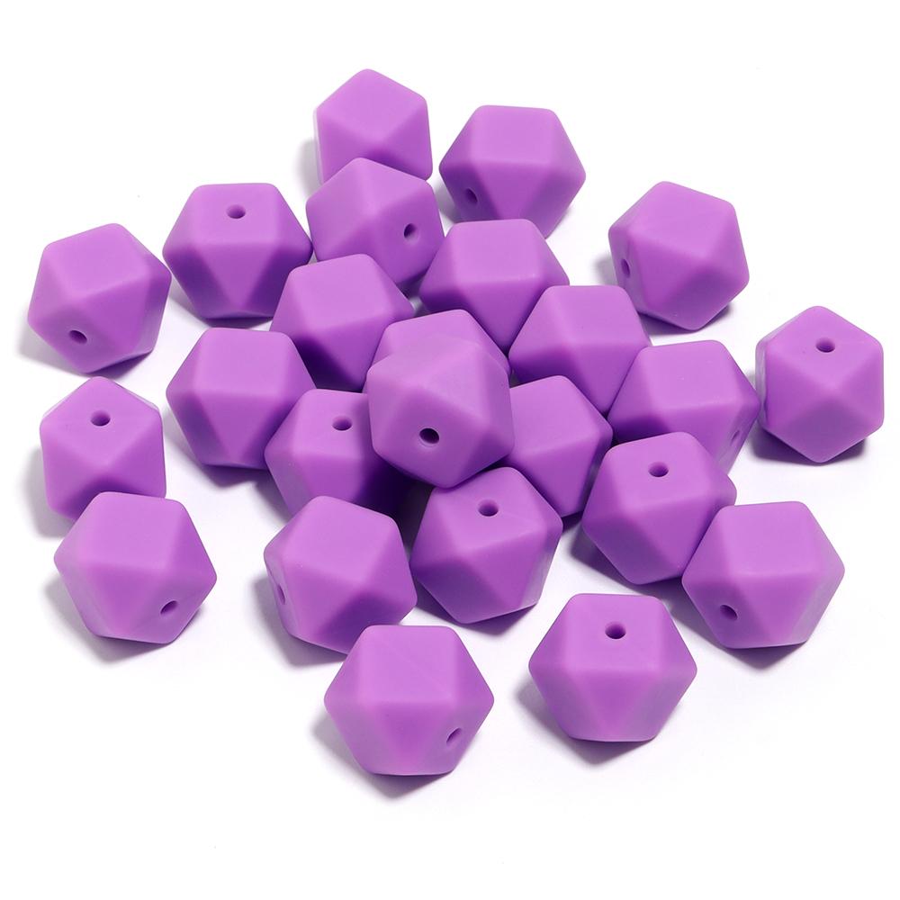 10pcs 19x14mm Hexagon Silicone Beads For Jewelry Making DIY Handmade Necklace Bracelets Phone Key Chain Decoration Accessories