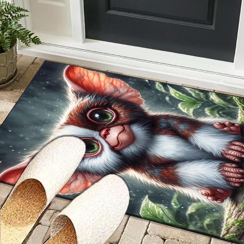 Mysterious Little Monster Office Rug Chair Mat, Game Carpet, Suitable for Front Door, Bedroom, Living Room, Desk, Holiday Gift