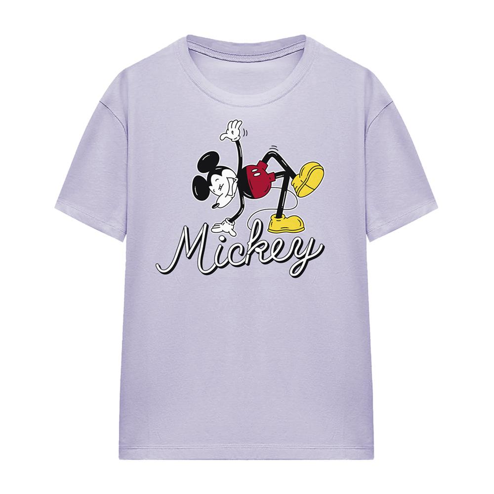 Disney Womens/Ladies Funky Dance Mickey Mouse T-Shirt