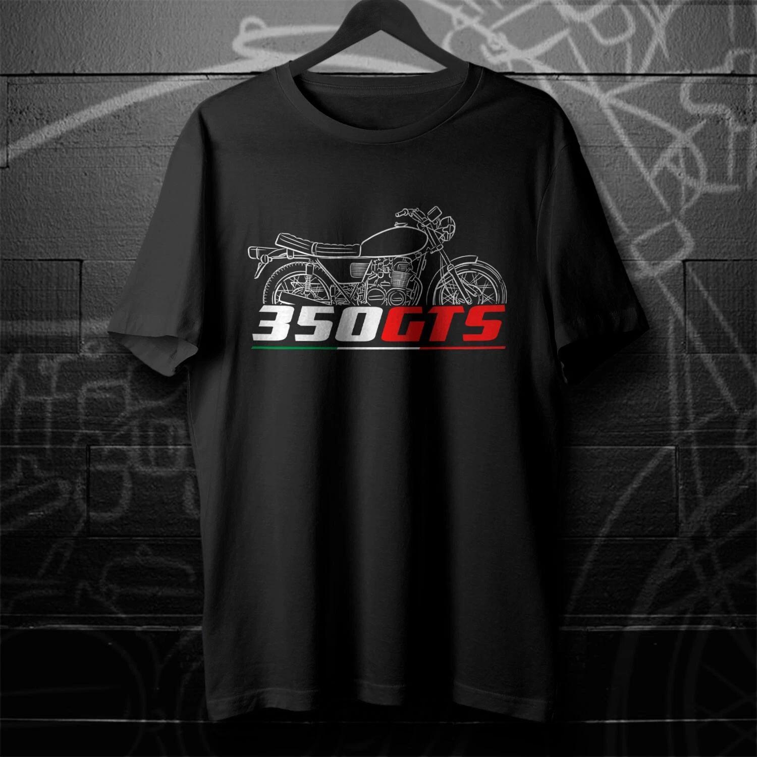 

Black men s and women s T-shirt For Moto Guzzi 350/400 GTS 1974-1979 Fans XXXXL