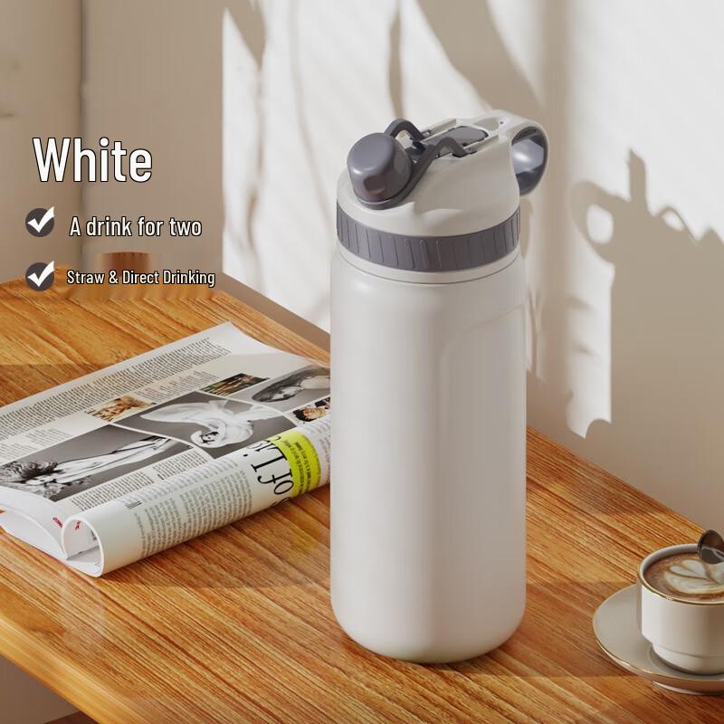 MRSIKEY 1000ML 316L Stainless Steel Dual-Drink Insulated Water Bottle