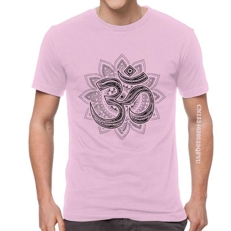 Om Aum Symbol Goa T Shirts Men Fashion T Shirts Namaste Buddhism Hinduism Tshirts Cotton Oversized Tee Tops Clothes