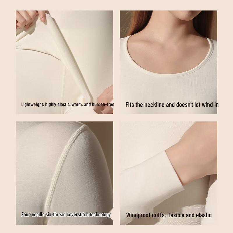 Miiow Women's Wool Blend Thermal Underwear Set