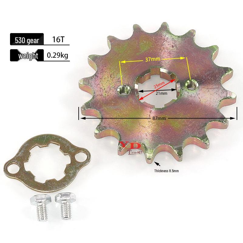

Small 530 Sprocket Gear for ATV, Go-Kart, and Pedal Motorcycle Engine
