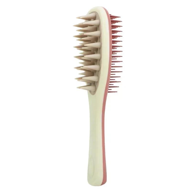 Silicone Shampoo Brush Scalp Massage Brush Head Washing Comb Two-Sided Hair Massager Bath Brush Body Scrubber Hair Accessories