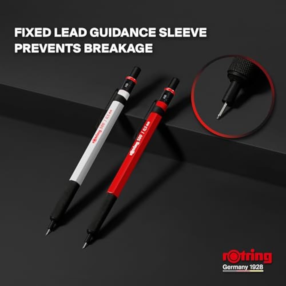 Rotring 500 Mechanical Pencil 0.5mm Shine Red 2218726