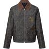 Lv Embroidered Denim Workwear Jacket 1AFWXM
