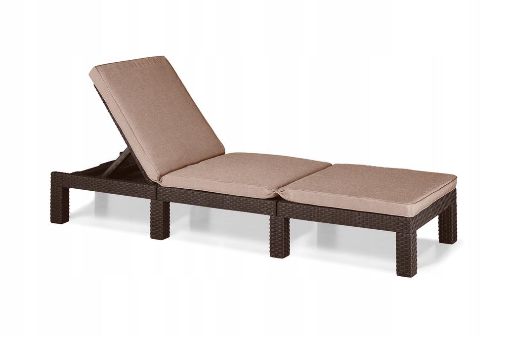 Deckchair Garden Lounger With Mattress Adjustable Folding Pool Terrace
