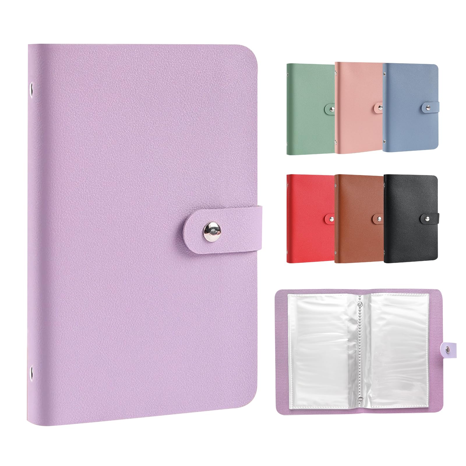 

Копилка для банкнот Конверт для сортировки денег Папка-файл для сбережений Стильные банкноты 50 страниц Вмещает 100 купюр [SFTRADE] Внутри, (фиолетовый) фиолетовый