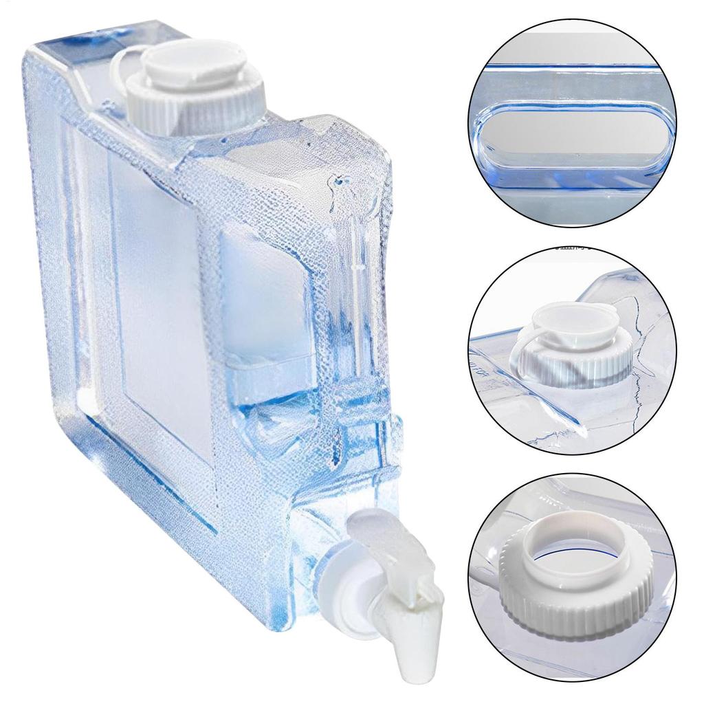 3L Outdoor Camping Wassertank Große Kapazität Tragbarer Wasserbehälter mit Wasserhahn Kein Auslaufen Wassereimer für Camping Picknick