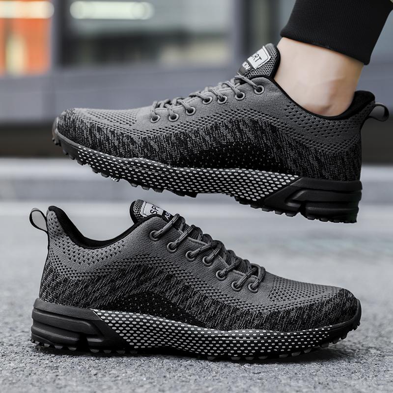 Fashion Summer Men's New Mesh Strap Tennis Sports Running Shoes Large Breathable Work and Leisure Vulcanized Shoes Zapatillas Hombre