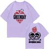 Rare Punk Band Green Day World Tour Graphic T Shirts Men Women Vintage Gothic Rock Oversized Tshirt Male Cotton Casual T-shirts