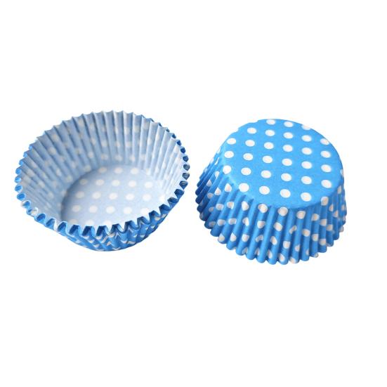 Food Grade Baking Paper 100PCS Disposable Cupcake Liners, Food-Grade Greaseproof Cups, Polka Liners Dot Print Standard Muffin Molds for Home
