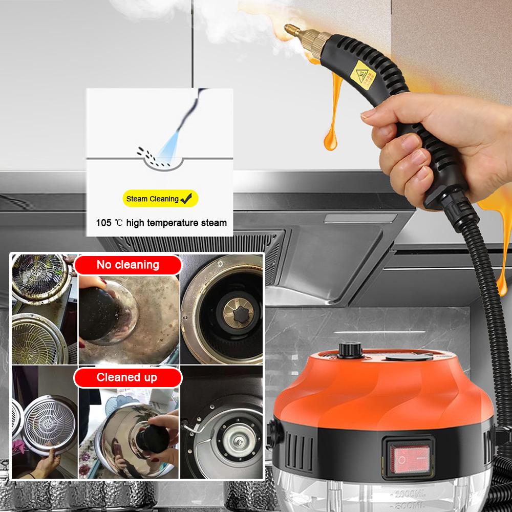 Limpador a Vapor Doméstico de Alta Temperatura 105℃ Máquina de Limpeza Multifuncional para Ar Condicionado Carro Cozinha Azulejos Pisos