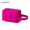 Soft Touch Handheld Makeup Bag Solid Color Multi-functional Toiletry Bag Large Capacity Cosmetic Bag Home Travel