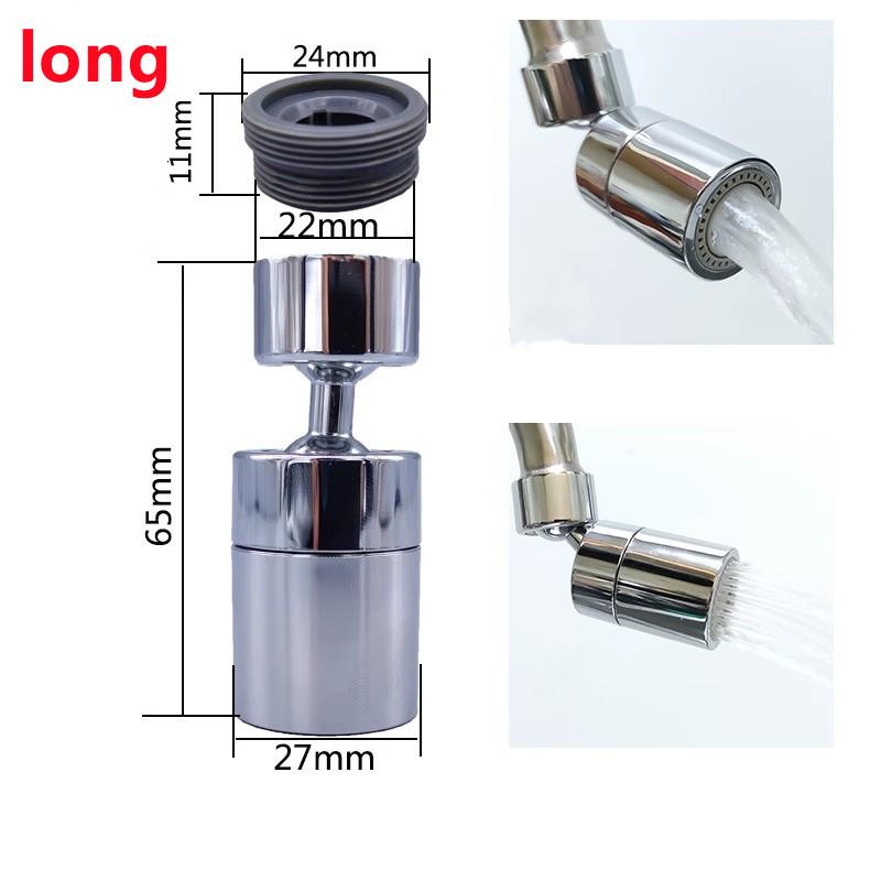 Universal 360° Rotate Kitchen Faucet Extender 2 Mode Adjustable Aerator Splash Filter Kitchen Washbasin Faucet Bubbler Nozzle