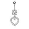 8-Piece Butterfly Stainless Steel Navel Piercing Set: Elegant High-End Body Jewelry