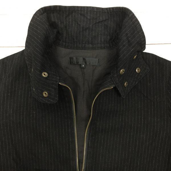 Made in Japan AMERICAN RAG CIE Full Zip Jacket/Men's 1/Black Stripe/Spring/Fall Outer(USED)