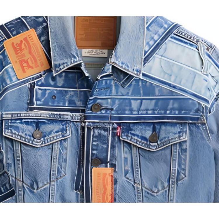 Levis SS24 501® Day Special Limited Edition Patchwork Design Jacket Unisex Jacket Blue 72334-0708