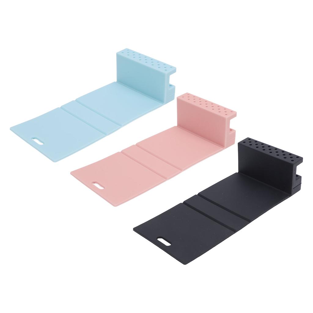 Silicone Nail Drill Bit Holder Foldable Multipurpose Drill Bit Organizer Case Nail Tech Bits Storage