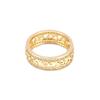 Luxury Hollow Zircon Ring For Women Gold Plated Retention Fashion Finger Jewelry Trendy Accessory