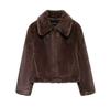 The new French-style elegant and fashionable faux fur effect coat 5320872