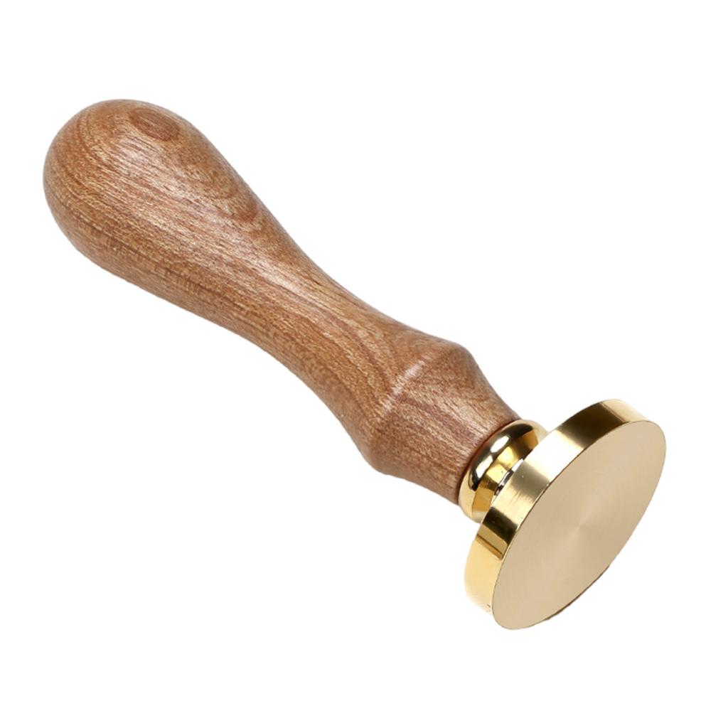 Craft Stamp Head with Wood Handle Set for Seal Card Envelope Unfinished Seal Stamp Round Square Flower Heart Stamp Head