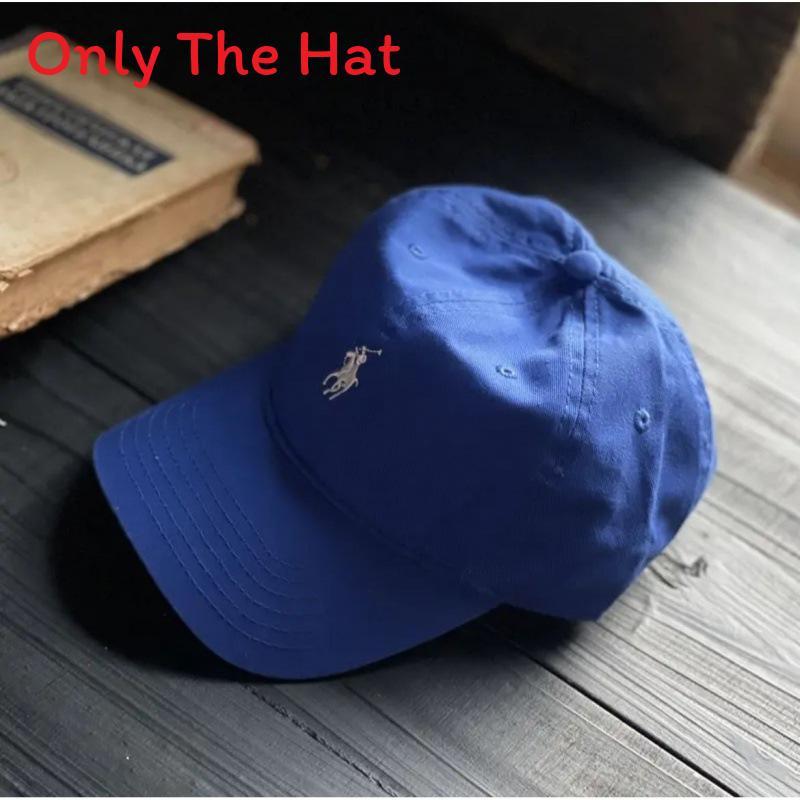 Polo Cotton Sun Hat With Large Brim For Outdoor Sunshade And Fashion Accessory
