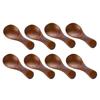 4/8Pcs Mini Wooden Spoon Kitchen Spice Scoop Sugar Tea Coffee Salt Scoop Short Handle Mini Spoon Kitchen Gadgets