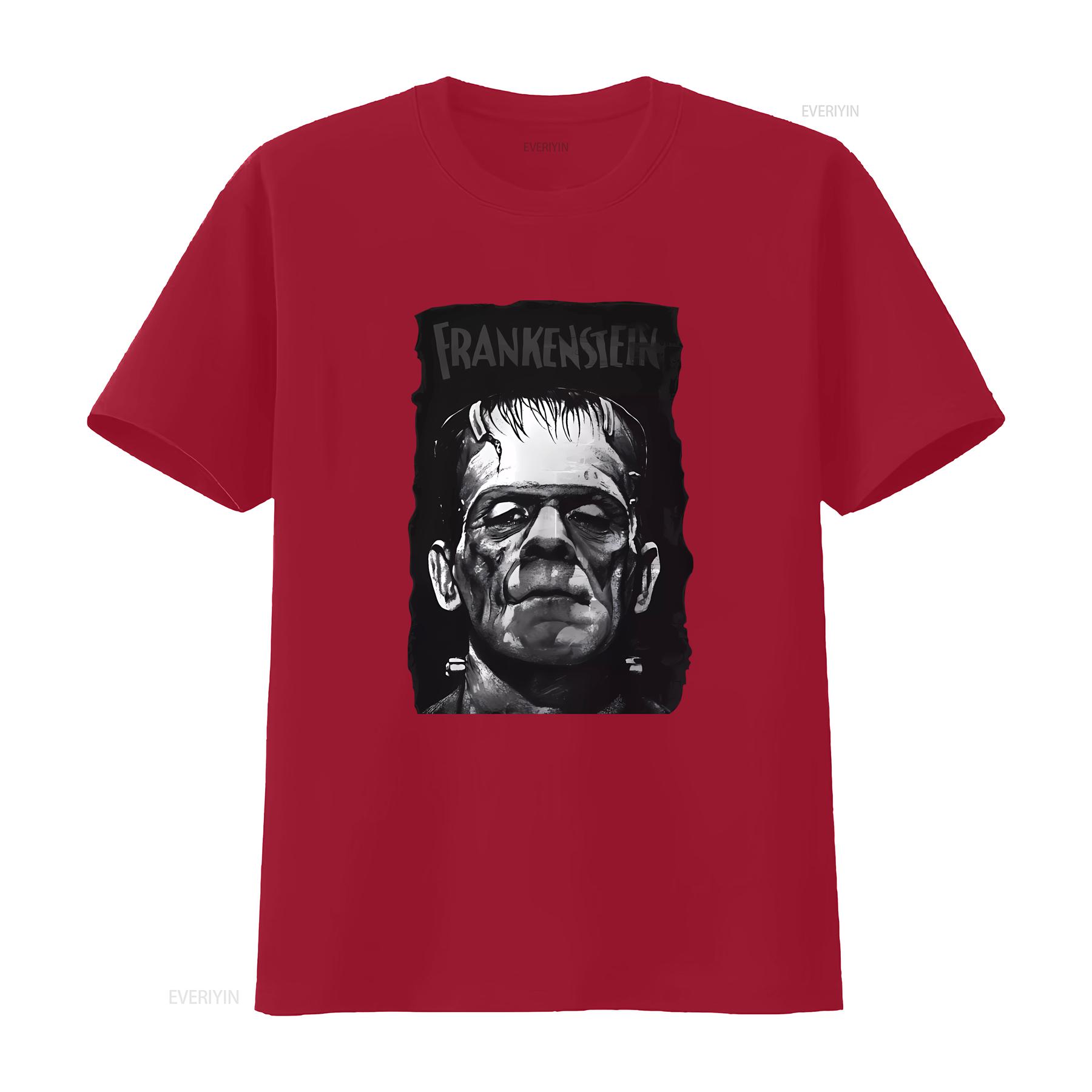Vintage look Frankenstein Monster cult classic Softstyle T Shirt vintage Washed Casual fashion Versatile streetwear Stretched S