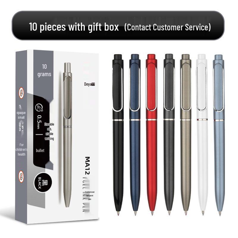 Personalisierbarer schwarzer Kugelschreiber mit Logo für die Geschäftsförderung