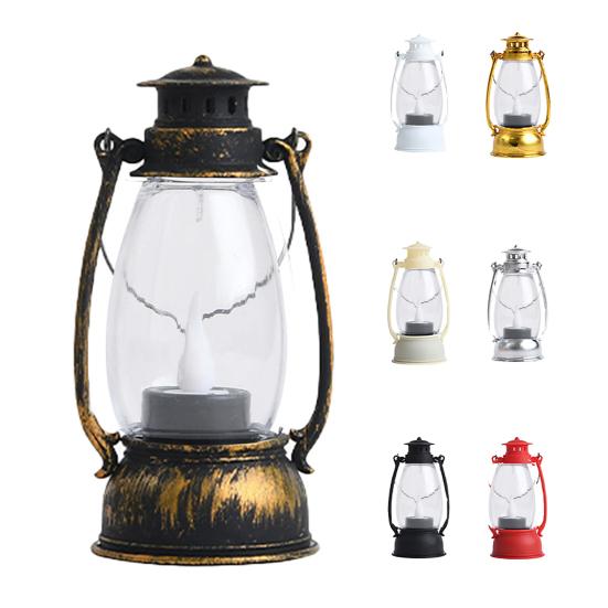 Reliable Retro Design Lower Consumption Electronic Candle Lamp Waterdrop Wick Lantern Light for Home