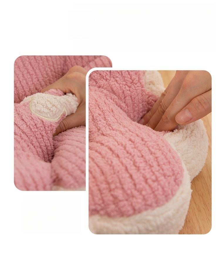 New cartoon color blocking biscuit cushion circular cushion office seat square cushion