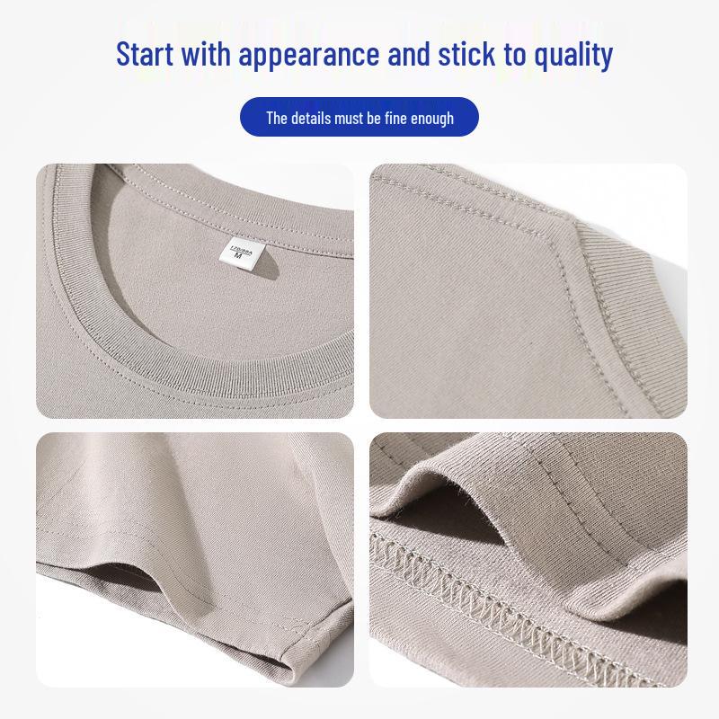Custom Pure Cotton Short-Sleeve T-Shirt for Campus Clubs and Class Uniforms