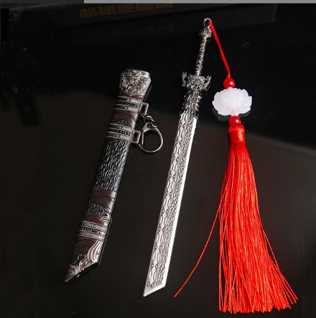Anime-Themed Alloy Wangji Bichen Sword & Jiang C Jinling Weapon Replica