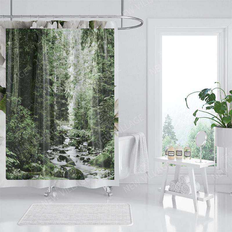 Waterproof fabric shower curtain Bathroom curtain accessories 180x200 Bath curtain for shower 240*200 nordic boho decor 240x200