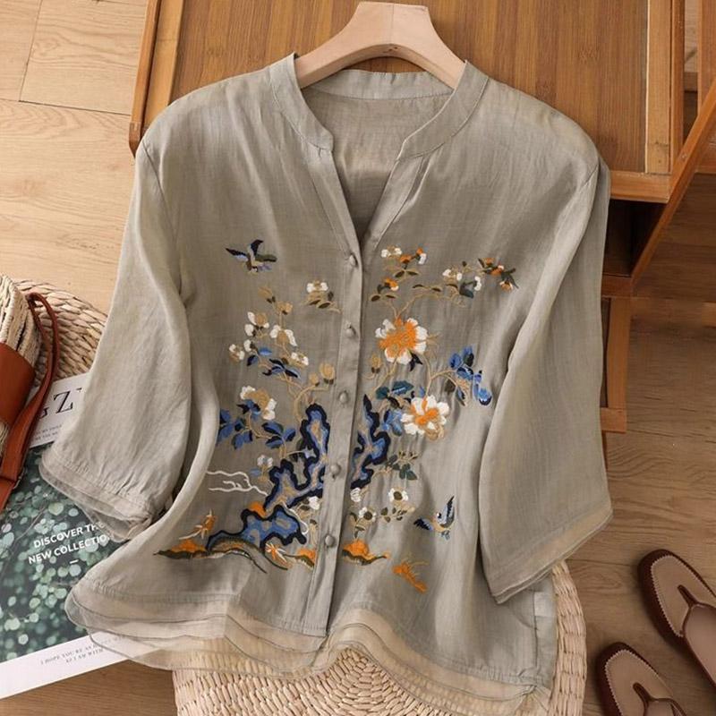 T-shirt for Women Summer Cotton T-shirt Soft Loose Printed Casual Comfortable Pullover T-shirt Top